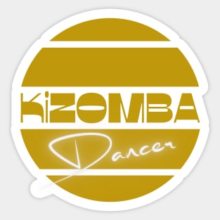 Kizomba dancer yellow Sticker